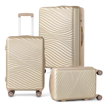K1442 PC+ABS Expandable Luggage with Double Spinner Wheels & TSA Lock - Mint Green Airline Approved
