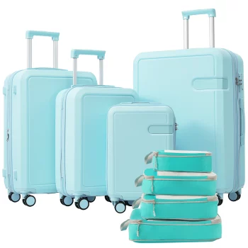 KF7161411 Luggage Set with Compression Packing Cubes for Suitcase