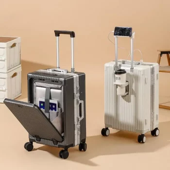K1056 Travel Suitcase Aluminum frame Trolley Case Carry-on Luggage