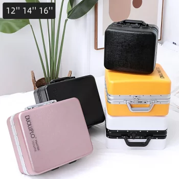 K1410 Cabin Travel Suitcases 12/14/16 Inch Small Size Women's Makeup Cases