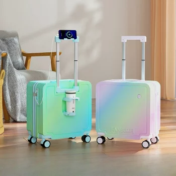 K893 Travel Suitcase Combination Lock Trolley Case Luggage Bags for Women Gradient Color Rolling Luggage Case