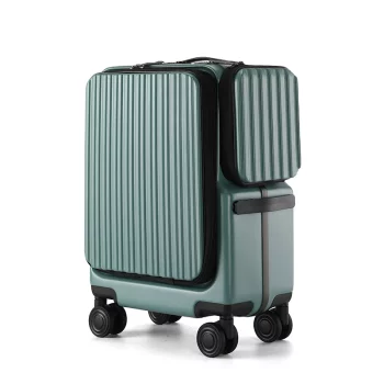 K1158 20/26 inch High-grade Luggage Front Opening Laptop Layer Multifunctional Durable Trolley Case Rideable Boarding Box TSA Lock