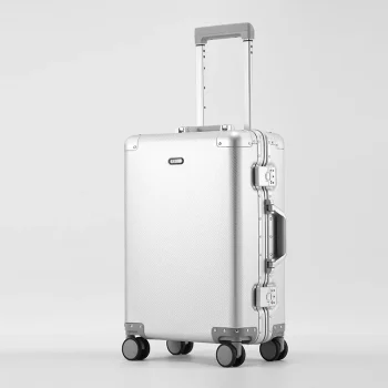 K1316 Carry-On Luggage - Premium Aluminum-Magnesium Alloy Trolley Suitcase