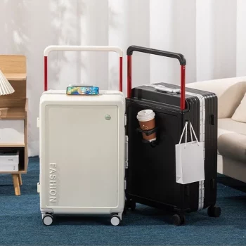 K1134 Wide Handle Travel Suitcase Aluminum frame Carry-On Luggage Trolley Case