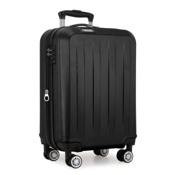 G0929 Hard Shell Carry-On Luggage Airline Approved Carry-On Luggage | Black, Red - Perfect for a Weekend Getaway