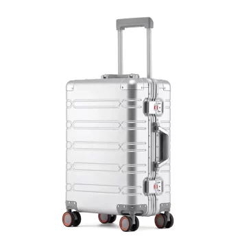 K1436 Aluminum-magnesium Suitcase Large Capacity Rolling Luggage with Spinner wheel Travel Trolley case
