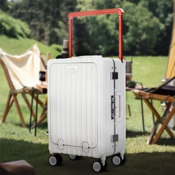 K861 Front-Opening Suitcase Silent and Smooth Wider Handle 20-Inch Boardable High-Visibility