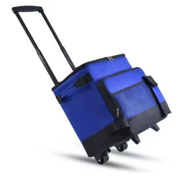 K1338 Trolley Insulated Grocery Camping Picnics Bag Insulated Rolling Cooler Bag Large Capacity Trolley bag Thermal Bags With wheels