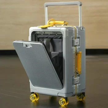 K1239 Multifunctional Travel Suitcase on Wheels Password Lock Trolley Luggage