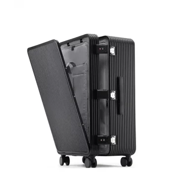 K1389 Aluminium Laptop Suitcase Spinner Rolling Luggage Trolley Bag