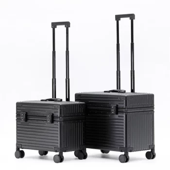 K929 Aluminum Alloy Frame Suitcase Top-Opening ABS Portable Trolley Case