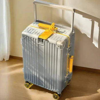 K1430 Wide Handlebar Rolling Luggage Large Capacity Travel Aluminum Frame Trolley Suitcase
