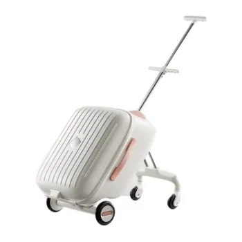 KF716728 Luggage with Detachable Stroller | Toddler Travel Suitcase | Carry-on Sit-on Trolley Case for Children