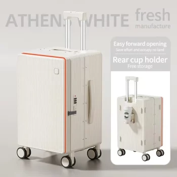 kkk1234511 Luggage Multifunctional Suitcase 2025 New Wide Trolley Password Rolling Suitcase 20 inch Boarding Box Travel Bag