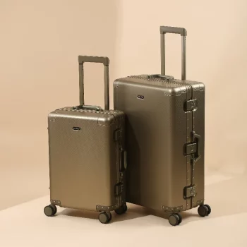 K1131 Business Travel Bags All Aluminum Magnesium Alloy Rolling Luggage Case