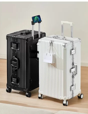 K918 Oversized Strong and Durable Thickened Aluminium Frame Trolley Case