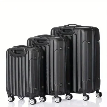K1260 20"24"28" Trolley Case 3-Piece Hardside Lightweight Spinner Luggage Bag Set