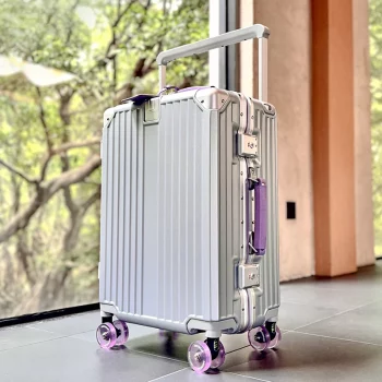 K1093 Women's Wide-Tube Telescopic Handle Luggage 2025 New Style 20-inch Carry-On Suitcase