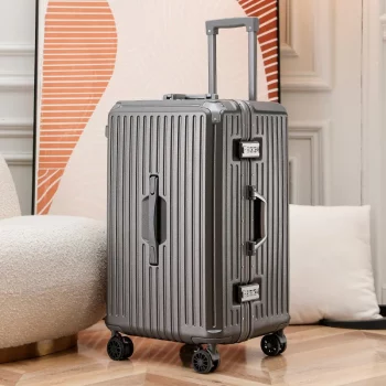 K901 Aluminium Frame Luggage Five Wheels Large Capacity Trolley Case