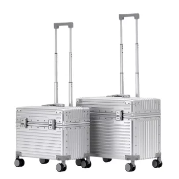 K1407 Aluminum Alloy Suitcase Trolley Case Universal Wheels Carry on Luggage