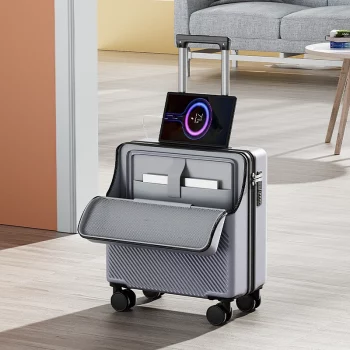 KF7241204 Luggage 20 inch Front Opening Boarding Box Trolley Case 18 inch Password Cabin Suitcase