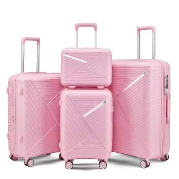 Kkkk332244 Luggage Sets 4 Piece 14 20 24 28 Expandable Lightweight Suitcase