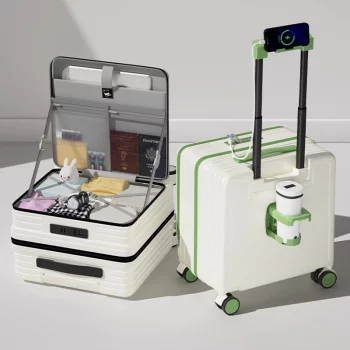 K1203 Compartment Luggage Double Charging Interface Children Small Trolley Case