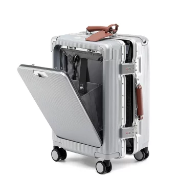 K997 Aluminum Frame Wide Rod-One key Opening Trolley Luggage
