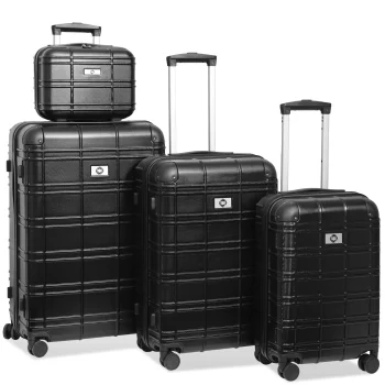 K1475 4-Piece Hardshell Luggage Set - Lightweight ABS+PC Suitcases with TSA Lock & Spinner Wheels