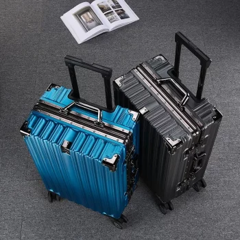 K1089 Trolley Luggage Aluminum Frame Rolling Luggage Case