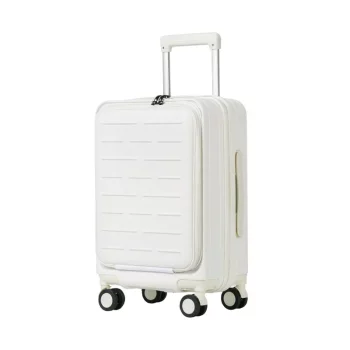K1464 Front Open Suitcase Combination Lock Large Capacity Trolley Case Zipper Rolling Luggage Case