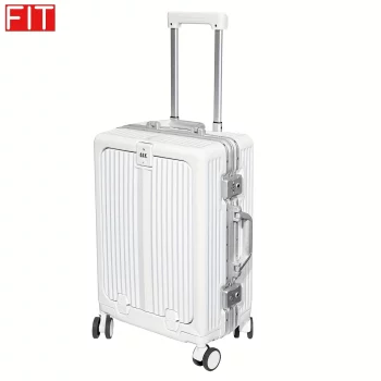 G00923Aluminum frame front cover cabin luggage TSA combination lock