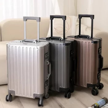 K1380 New Large Capacity Durable Magnalium Aluminum Alloy Men Man Women Carry-On Luggage