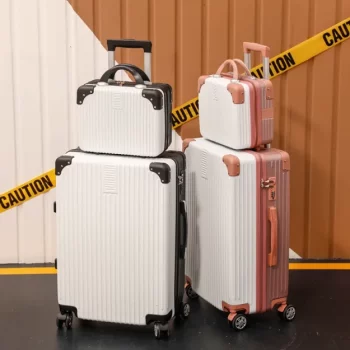 K1378 Large Size Wheeled Travel Suitcase SET 20 Inches Carry on Luggage with Wheels Zipper Rolling Luggage Case