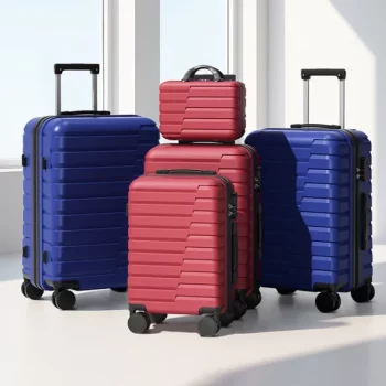K1363 New Suitcase Set 4 Piece Travelhouse 14/20/24/28 inch Password Trolley Luggage