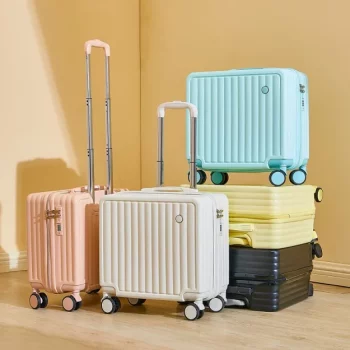 K1367 Small fresh 18 "airline cute trolley box passcode box travel luggage-free suitcase