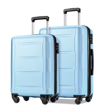 K1375 Expanable Spinner Wheel 2 Piece Luggage Set ABS Lightweight Suitcase