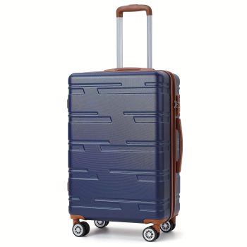 G0953 Hard shell suitcase, turquoise, pull-out handle, stylish design, durable, perfect for holiday travel