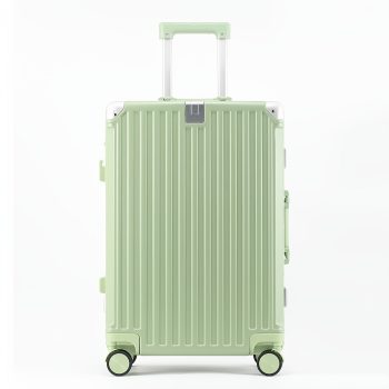 G0957 Aluminum alloy frame hard shell suitcase, waterproof compartment phone holder and cup holder Suitable for business travel and weekend vacation travel suitcase, fashionable design suitcase