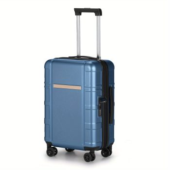 G0935 Luggage PC+ABS Material With TSA Lock Expandable Rotating Suitcase Hard Shell Light Blue
