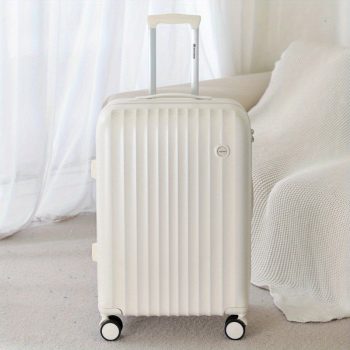 G0989 Hard shell luggage with silent wheels, telescopic handle and combination lock Durable travel suitcase