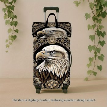 G000993 2-Piece Bold Gold Pattern Luggage and Travel Bag Set