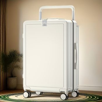 G01019Carry-on luggage with universal wheels and combination lock is suitable for students, business trips and air travel