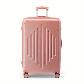 G0928 Aviation Certified Lightweight ABS Hard Shell Cabin Case with TSA Lock and Silent Spinner Wheels, Durable Zipper Closure, Iron Aluminum Alloy Handle - Navy Blue/Black/Rose Gold/Dark Gray, Travel Luggage