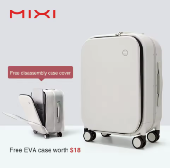 TH541 Mixi Patent Design Aluminum Frame Suitcase Carry On Rolling Luggage Beautiful Boarding Cabin 18 20 24 Inch M9260