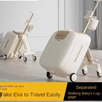 K1841 Two-in-one Separated Children's Luggage 20 inch Can sit ride Baby Boarding Trolley Suitcase