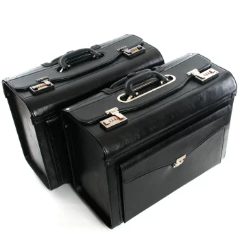 K1825 Fashion Retro PU pilot Rolling Luggage Cabin Airline stewardess Travel Bag