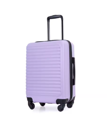 Pi1712 Hardshell Carry on Luggage 20" Lightweight Hardside Suitcase with Spinner Wheels.(Light Purple)