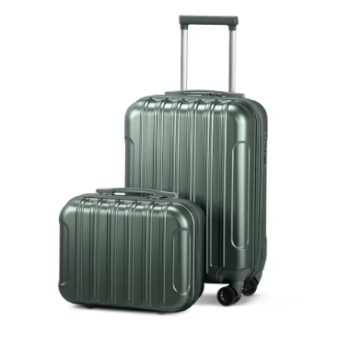 L1077 20" Carry-On Expandble Luggage Hardside Lightweight Suitcase, 14" Mini Cosmetic Cases