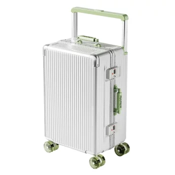 K2073 Wide Handle Travel Suitcase Aluminum frame Carry-on Luggage Trolley Case with Wheels Boarding Box Rolling Luggage